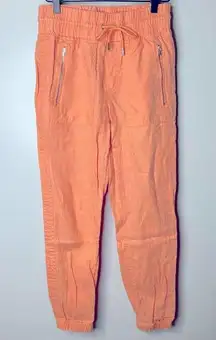 Cactus Peach Cabo Linen Pull-on Jogger Pants Size 0