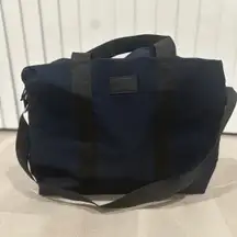 New Giorgio Armani navy duffle bag