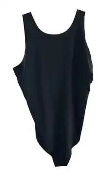 Yitty Fabletics Black Smooth Reality Thong Bodysuit XL