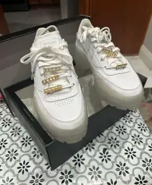 Great Reebok Club C Cardi B Women’s Platform Sneakers White Size 9