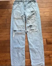 AE Ripped Highest Waist Baggy Jean