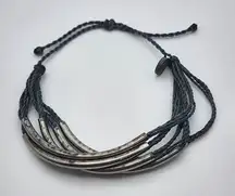 Pura Vida Gray & Silver Tone Adjustable Bracelet