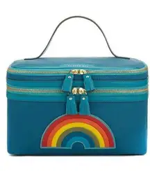 Anya Hindmarch Rainbow Vanity Kit Cosmetic Travel Makeup Case