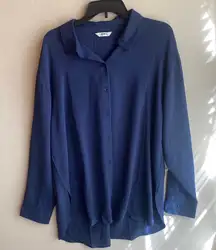 Ci Sono Navy Blue Blouse