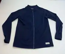 The Giving Movement Navy Blue Fitted Running Top Jacket Womens Size XL‎ Active