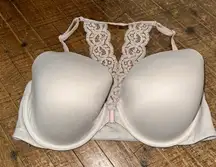 Victoria’s Secret pink nude Lacy racerback perfect shape 36DD bra
