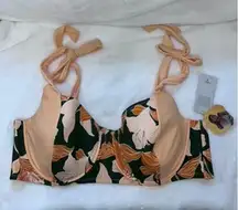 NWT Fe Noel x Target Women's Floral Bikini‎ Top Multicolor Size 30