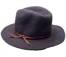 BRIXTON Wesley Fedora 100% Wool Felt Black OSFM