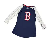 Boston Red Sox Fanatics Women's Baseball T-Shirt Long Sleeve Raglan‎ S