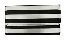 KUT from the Kloth Striped Wallet Clutch Snap‎ Closure Key Card Holder