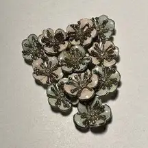 True Vintage Single Dress Clip Flowers Please Read