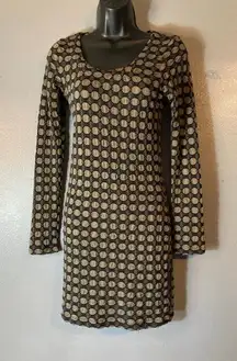 Love culture black and taupe long sleeve dress