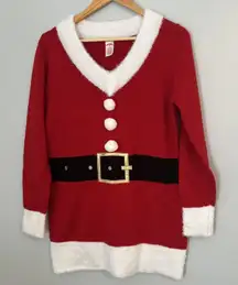 Vintage Christmas-Tunic/Sweater Dress-Mrs.‎ Claus- M(7-10) Cosplay Holiday