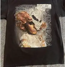 Lady Gaga. “The Monster Ball” Shirt.  2011.  Black.  Size Medium