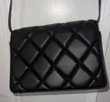 H&M Black Quilted Crossbody Bag
