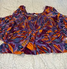 Plus Size Multicolored Blouse