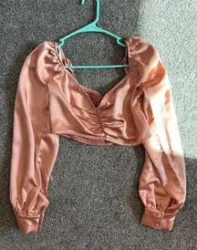 Super down Rose gold crop top