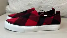 GAP Red and Black Checkered Sneakers