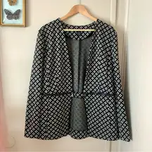 Grace Elements  Blazer with Zipper Cinch Waist Size XL