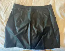 Black Leather Skirt