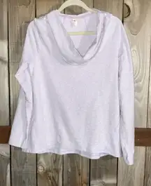 Lucy Activewear Hooded purple long sleeve top - Size large