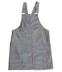 Princess Polly Polly Princess Overall Gingham Dress Black White Size 8