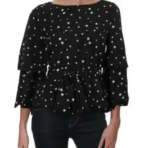 JOA Star Bell Sleeve Blouse | XS