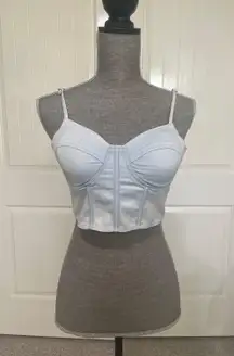 Denim Bustier Top