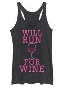 Chin-Up Charcoal Will Run For Wine Medium Tank Top