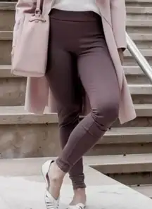 The Group Babaton Aritzia Greer Pants pull on leggings pants mauve caban small