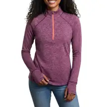 Tangerine Quarter Zip Pullover Reflective Pullover size Medium