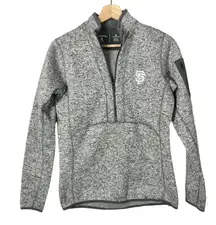 Antigua San Francisco Giants Heather Gray Half Zip Pullover Sweatshirt M