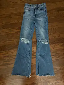 American Eagle next level stretch super hi-rise flare