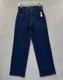 NWT Old Navy High Rise Wow Wide Leg Jeans Dark Wash Women's 4 x 31