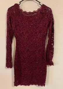 Red Sequin Dress 