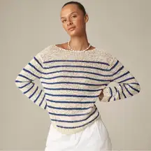 J Crew Montauk pullover sweater in stripe