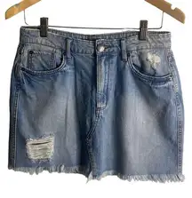 Sts blue skirt denim distressed Emily mini Sz 28