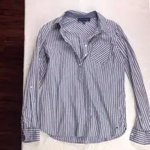 Tommy Hilfiger Blue and Pink Button Shirt