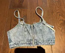 Denim Crop Top