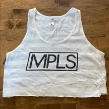 Minneapolis “MPLS” cut off tank top