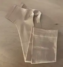 New Womens Compression Toeless Knee High Socks Beige Tan size Small/Medium