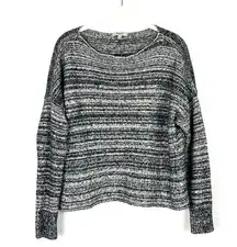 Madewell marl knit wool blend crop sweater M