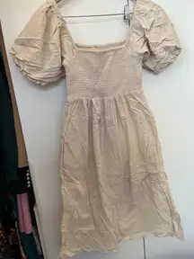 For All 7 Mankind Dress Puff Sleeve Smocked