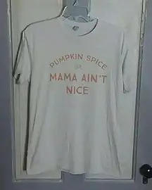 Pumpkin Spice or Mama Ain't Nice T Shirt