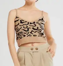 NWOT SZ S Storets ANNA Leopard   Bustier Crop Top