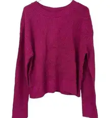 APT9 MAGENTA LIGHTWEIGHT LONG SLEEVE PULLOVER SWEATER LARGE