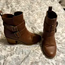 Mia brown ankle boots