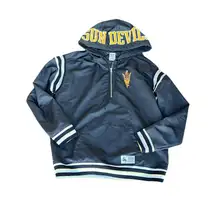 PINK Victoria's Secret Black Varsity Jacket Arizona state sun devils