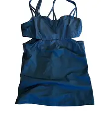 Exquisite Tank II Black Mesh Cut Outs Strappy Luxtreme Sz 4 RARE