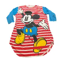 RARE Vintage Mickey‎ Mouse Disney Single Stitch Nigh Gown Shirt AOP OS